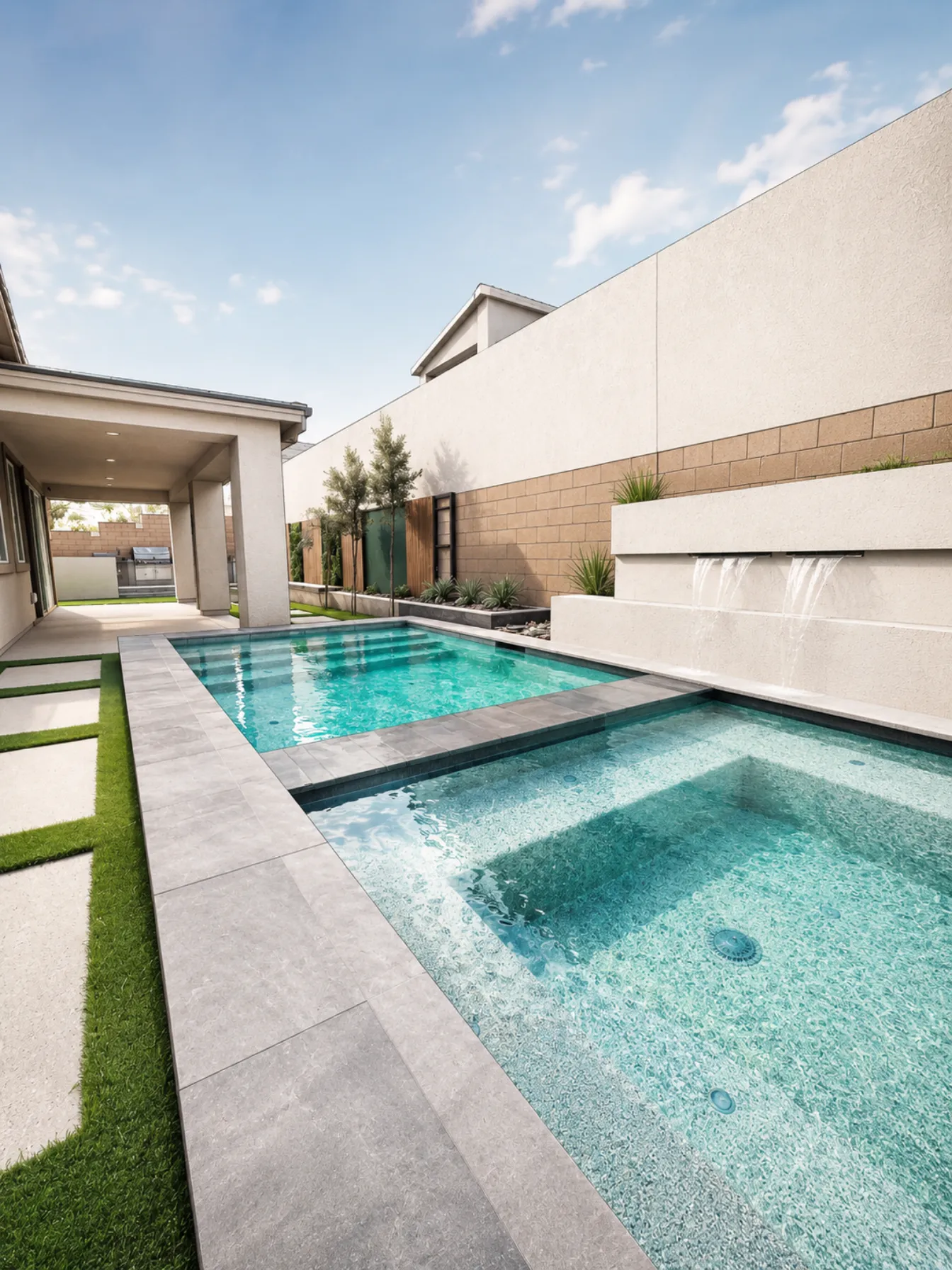 Modern pool